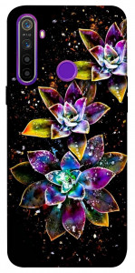 Чехол Flowers on black для Realme 5