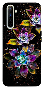 Чехол Flowers on black для Realme 6