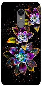 Чехол Flowers on black для Xiaomi Redmi 5 Plus