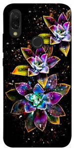 Чехол Flowers on black для Xiaomi Redmi Y3