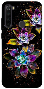 Чохол Flowers on black для Xiaomi Redmi Note 8T