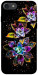 Чехол Flowers on black для iPhone 8