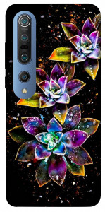 Чехол Flowers on black для Xiaomi Mi 10