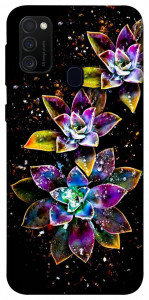 Чехол Flowers on black для Samsung Galaxy M30s