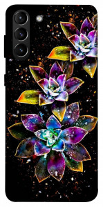 Чохол Flowers on black для Galaxy S21+