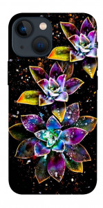 Чехол Flowers on black для iPhone 13 mini