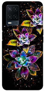 Чохол Flowers on black для Oppo A54 4G