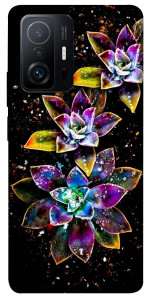Чехол Flowers on black для Xiaomi 11T