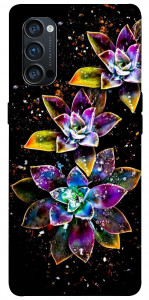 Чохол Flowers on black для Oppo Reno 4 Pro 5G