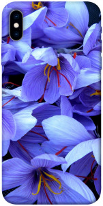 Чехол Фиолетовый сад для iPhone XS