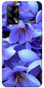 Чехол Фиолетовый сад для Oppo A74 4G