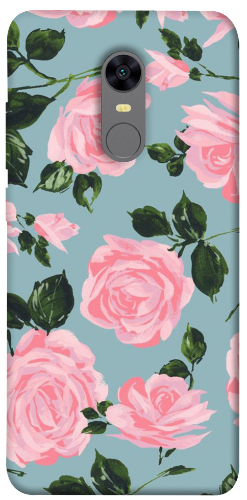 Чехол Розовый принт для Xiaomi Redmi Note 5 (Single Camera)