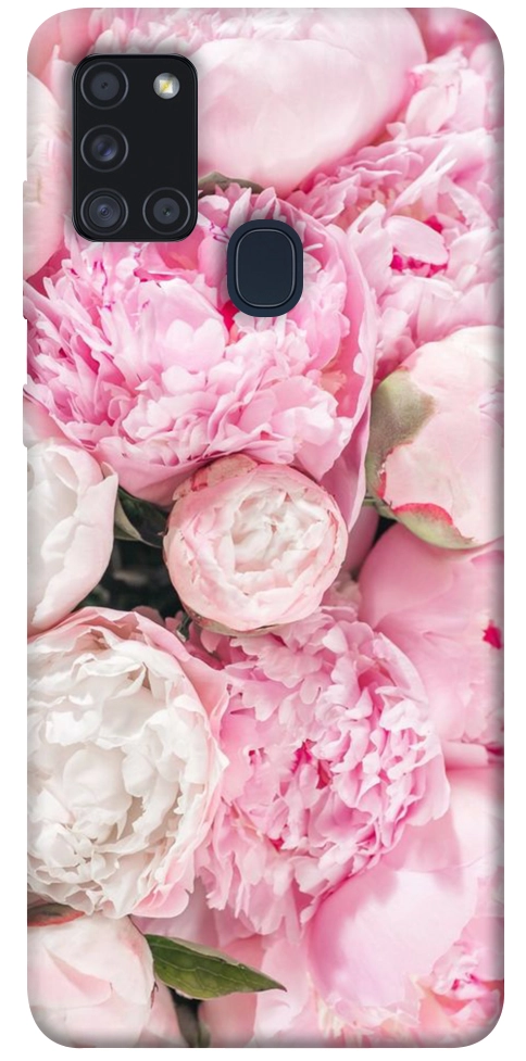 Чехол Pink peonies для Galaxy A21s (2020)