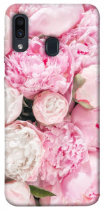 Чохол Pink peonies для Samsung Galaxy A30