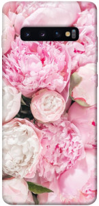 Чехол Pink peonies для Galaxy S10 Plus (2019)