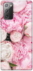 Чехол Pink peonies для Galaxy Note 20