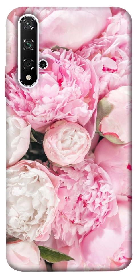 Чохол Pink peonies для Huawei Honor 20