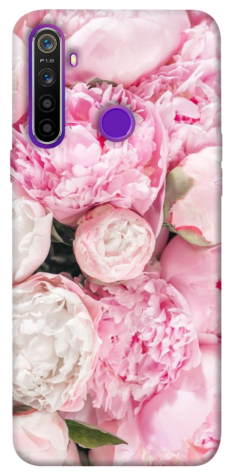 Чехол Pink peonies для Realme 5