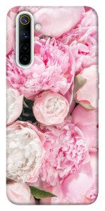 Чехол Pink peonies для Realme 6