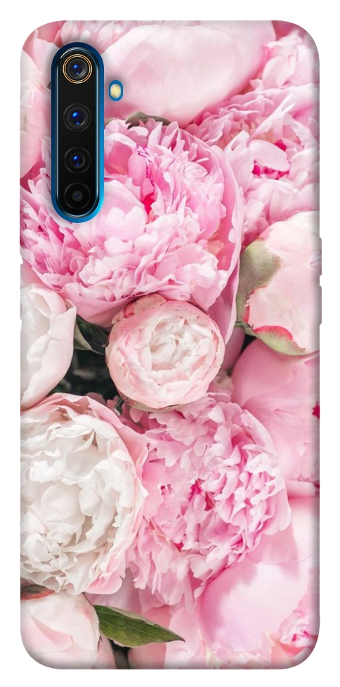 Чехол Pink peonies для Realme 6 Pro