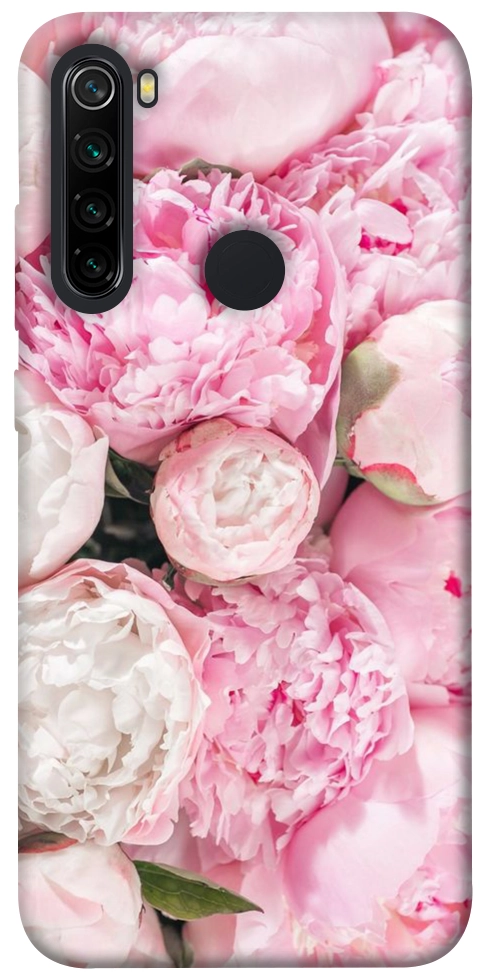 Чехол Pink peonies для Xiaomi Redmi Note 8