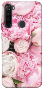 Чохол Pink peonies для Xiaomi Redmi Note 8T