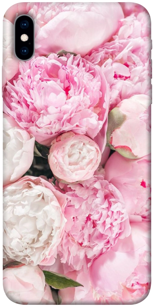 Чехол Pink peonies для iPhone XS