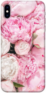 Чохол Pink peonies для iPhone XS