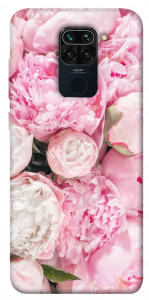 Чохол Pink peonies для Xiaomi Redmi Note 9