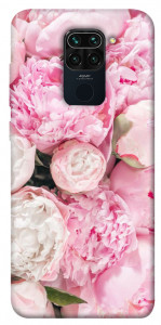 Чехол Pink peonies для Xiaomi Redmi Note 9