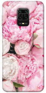 Чехол Pink peonies для Xiaomi Redmi Note 9 Pro