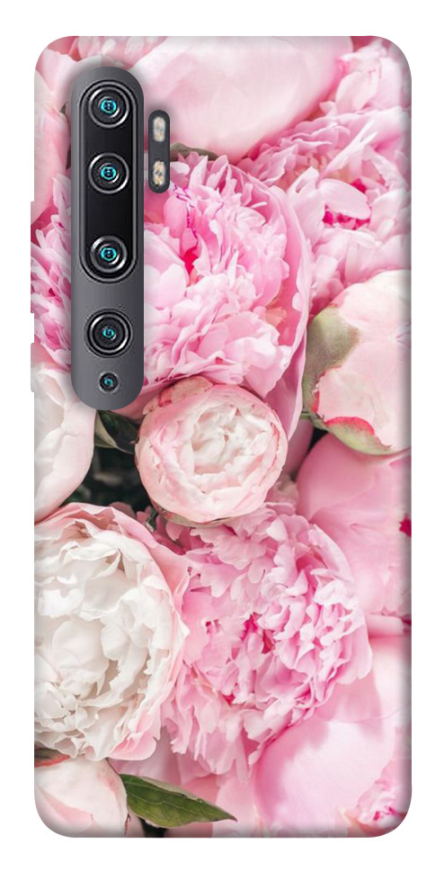 Чехол Pink peonies для Xiaomi Mi Note 10