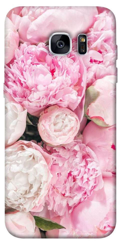 Чохол Pink peonies для Galaxy S7 Edge