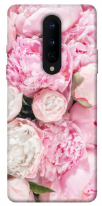 Чехол Pink peonies для OnePlus 8
