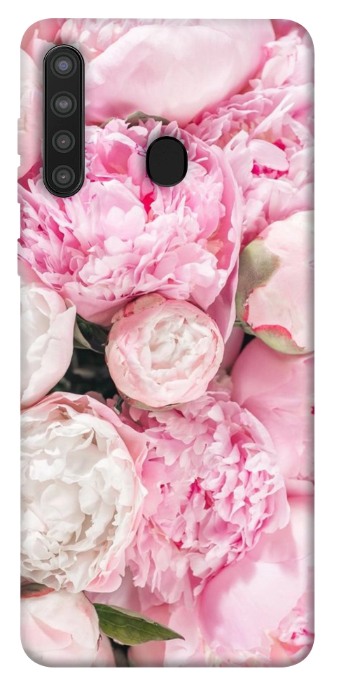 Чохол Pink peonies для Galaxy A21