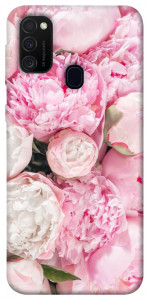 Чехол Pink peonies для Samsung Galaxy M30s