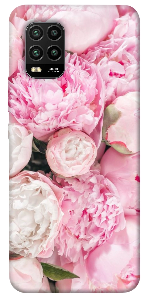 Чохол Pink peonies для Xiaomi Mi 10 Lite