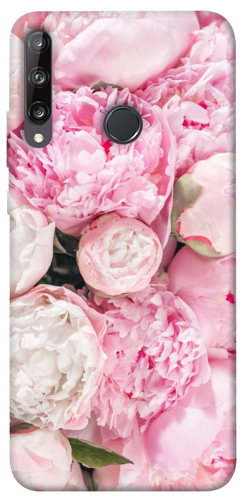 Чохол Pink peonies для Huawei P40 Lite E