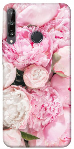 Чохол Pink peonies для Huawei P40 Lite E