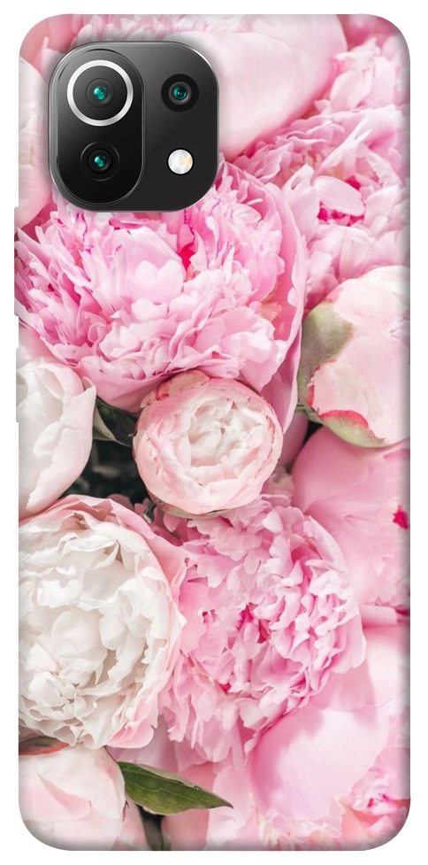 Чехол Pink peonies для Xiaomi Mi 11 Lite