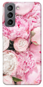 Чохол Pink peonies для Galaxy S21 FE