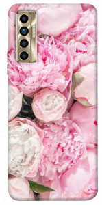 Чехол Pink peonies для TECNO Camon 17P