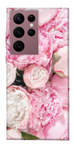 Чохол Pink peonies для Galaxy S22 Ultra