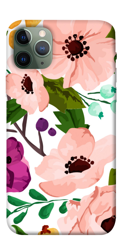 Чехол Акварельные цветы для iPhone 11 Pro