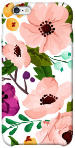 Чехол Акварельные цветы для iPhone 6s (4.7'')
