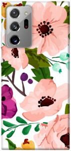 Чехол Акварельные цветы для Galaxy Note 20 Ultra