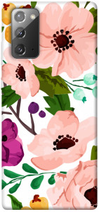 Чехол Акварельные цветы для Galaxy Note 20