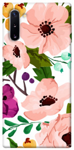 Чехол Акварельные цветы для Galaxy Note 10 (2019)