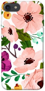 Чехол Акварельные цветы для iPhone 7 (4.7'')
