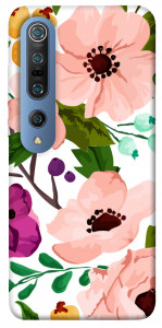 Чехол Акварельные цветы для Xiaomi Mi 10